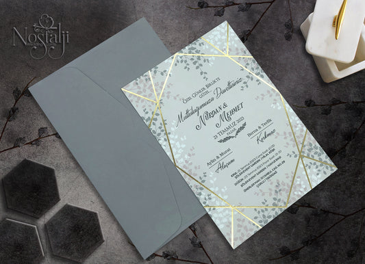 Invitație pentru nuntă-Elegance 1-cod 9009