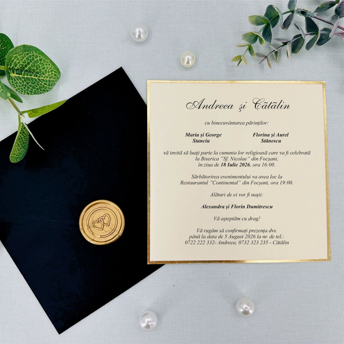 Invitatie NUNTA Digitala - cod 9282 - Mirajul Nuntii