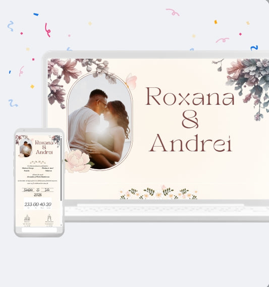 Invitatie On-Line Nunta cod CV.1