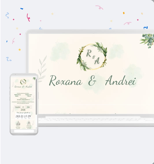 Invitatie On-Line Nunta cod CV.2