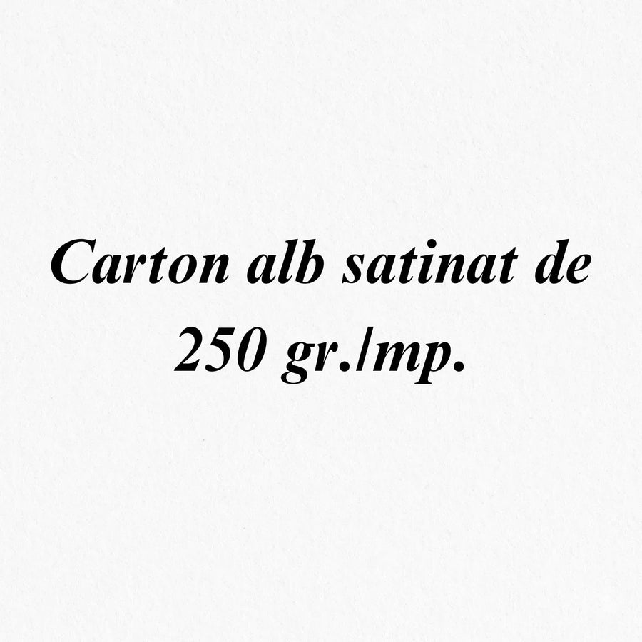 Carton alb satinat A4 de 250 gr./mp. Pachet 20 buc. (Calitate PREMIUM!)