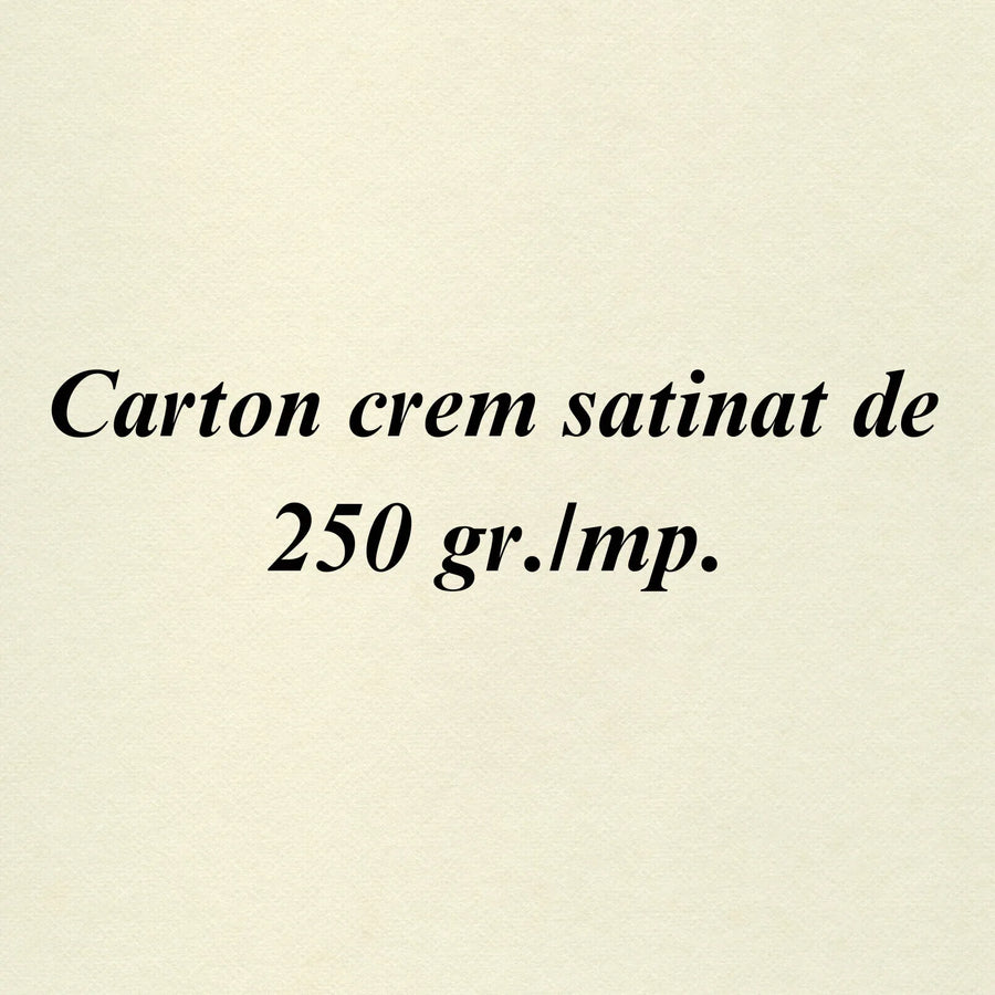 Carton crem satinat A4 de 250 gr./mp. 1 buc. (Calitate PREMIUM!)