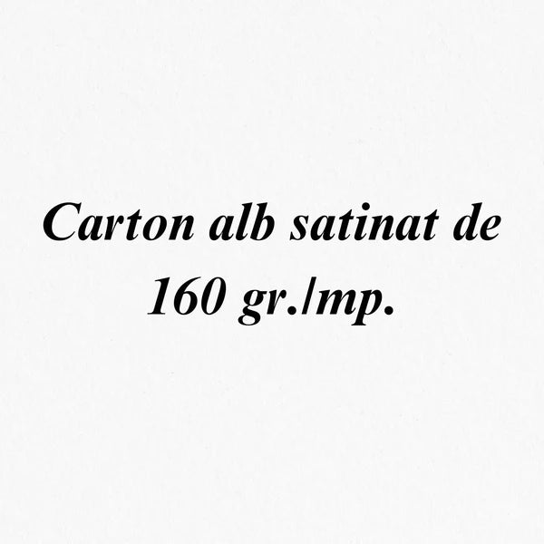 Carton alb satinat A4 de 160 gr./mp. 1 buc. (Calitate PREMIUM!)