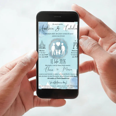 Invitatie Digitala cod Magnific C.17 - MirajulNuntii.ro