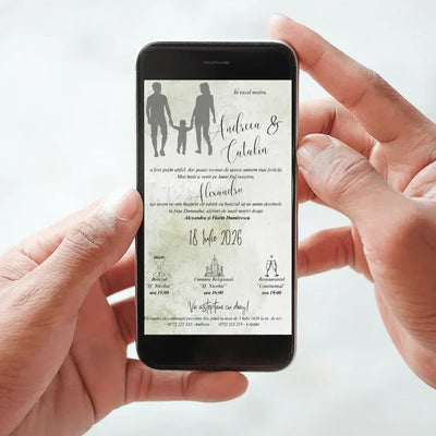 Invitatie Digitala cod Magnific C.26 - MirajulNuntii.ro