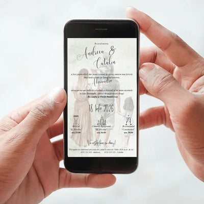 Invitatie Digitala cod Magnific C.27 - MirajulNuntii.ro