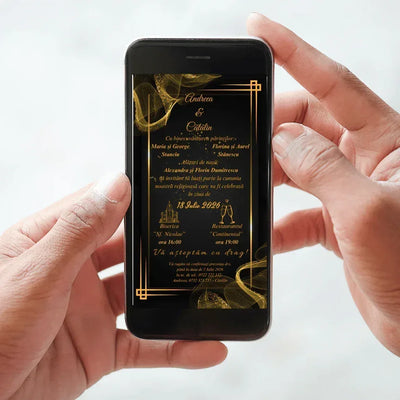 Invitatie Digitala cod Magnific C.6 - MirajulNuntii.ro