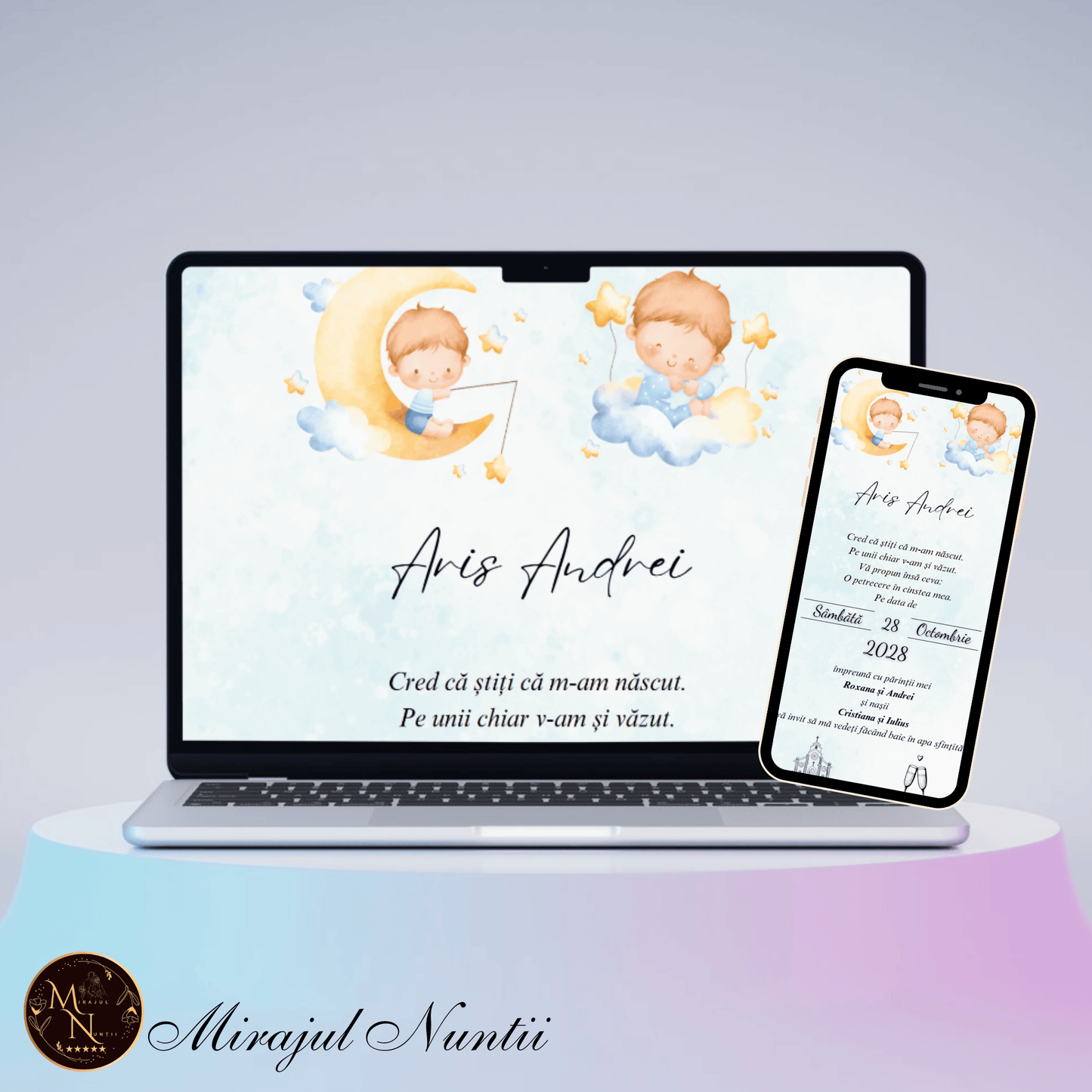 Invitatie On-Line Botez cod CB.11