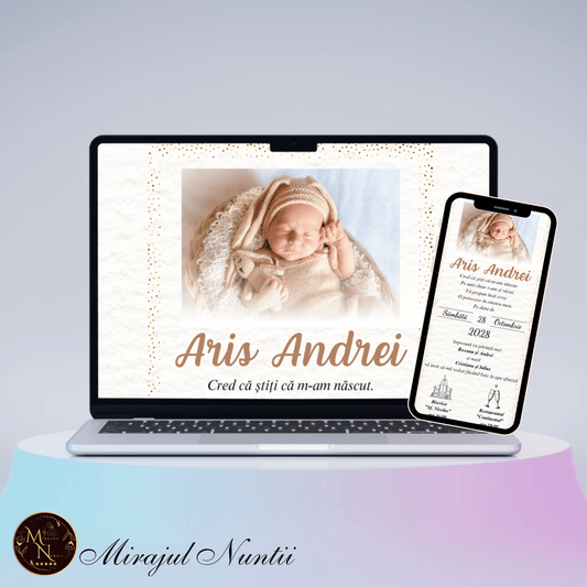 Invitatie On-Line Botez cod CB.14