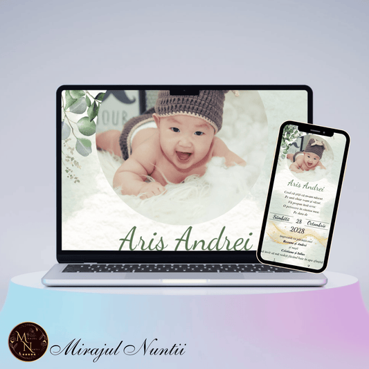 Invitatie On-Line Botez cod CB.17