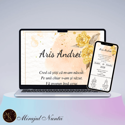 Invitatie On-Line Botez cod CB.18