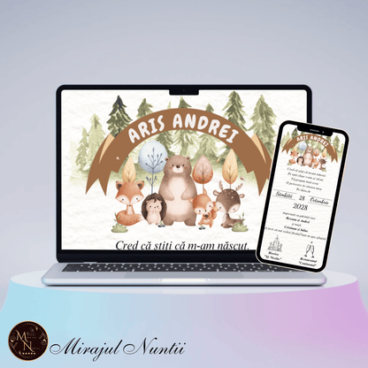 Invitatie On-Line Botez cod CB.19