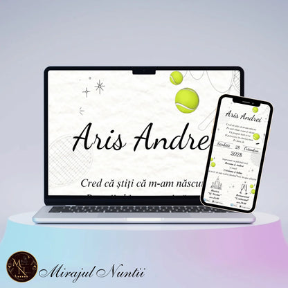 Invitatie On-Line Botez cod CB.23 - MirajulNuntii.ro