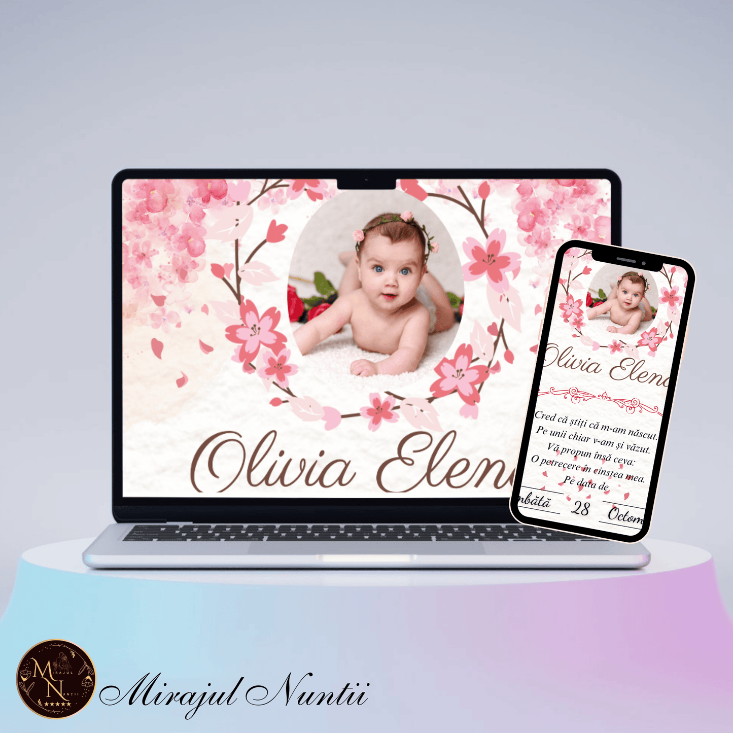 Invitatie On-Line Botez cod CB.9