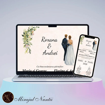 Invitatie On-Line Nunta cod CV.14 - MirajulNuntii.ro