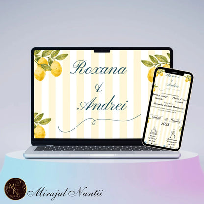 Invitatie On-Line Nuntă cod CV.21 - MirajulNuntii.ro