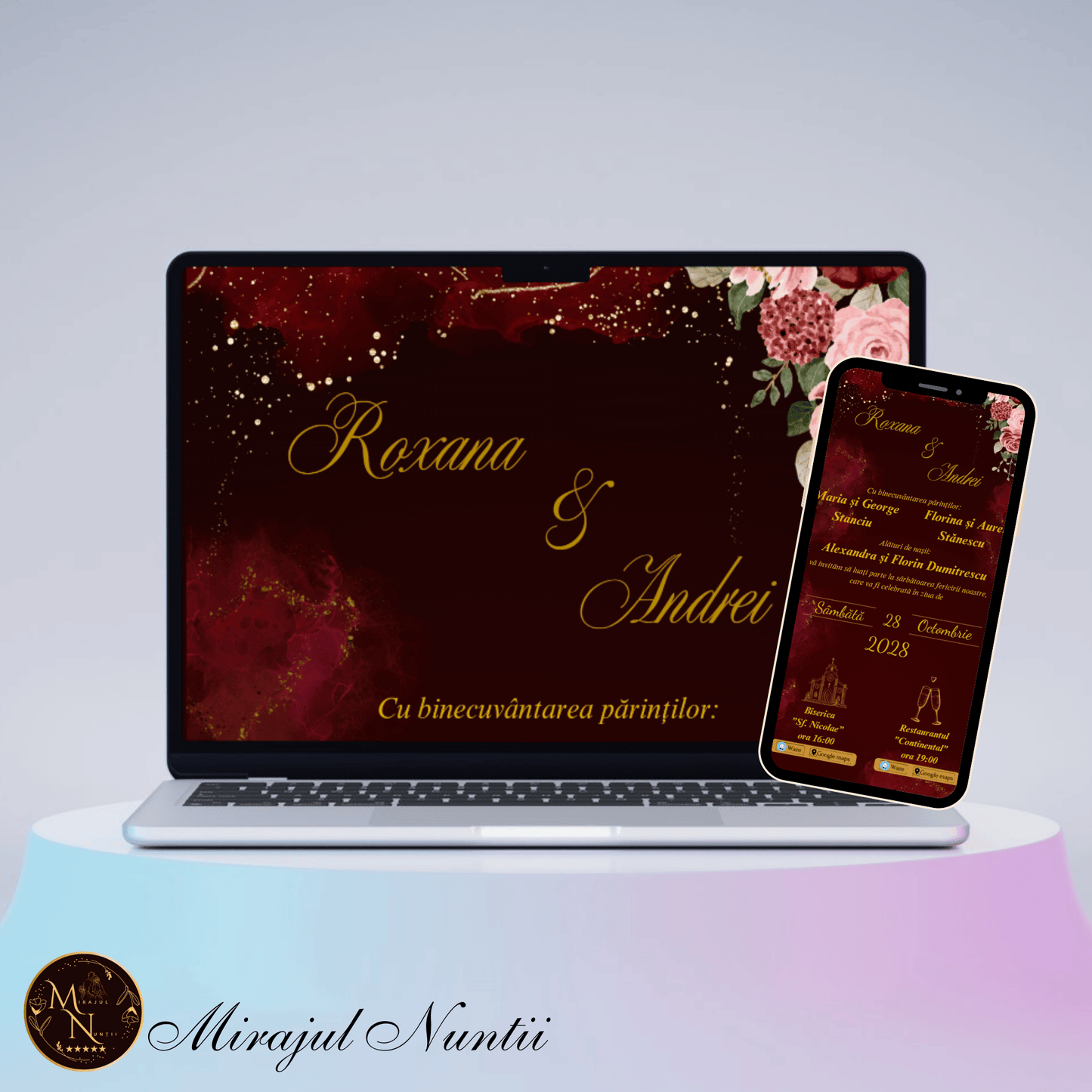 Invitatie On-Line Nunta cod CV.25
