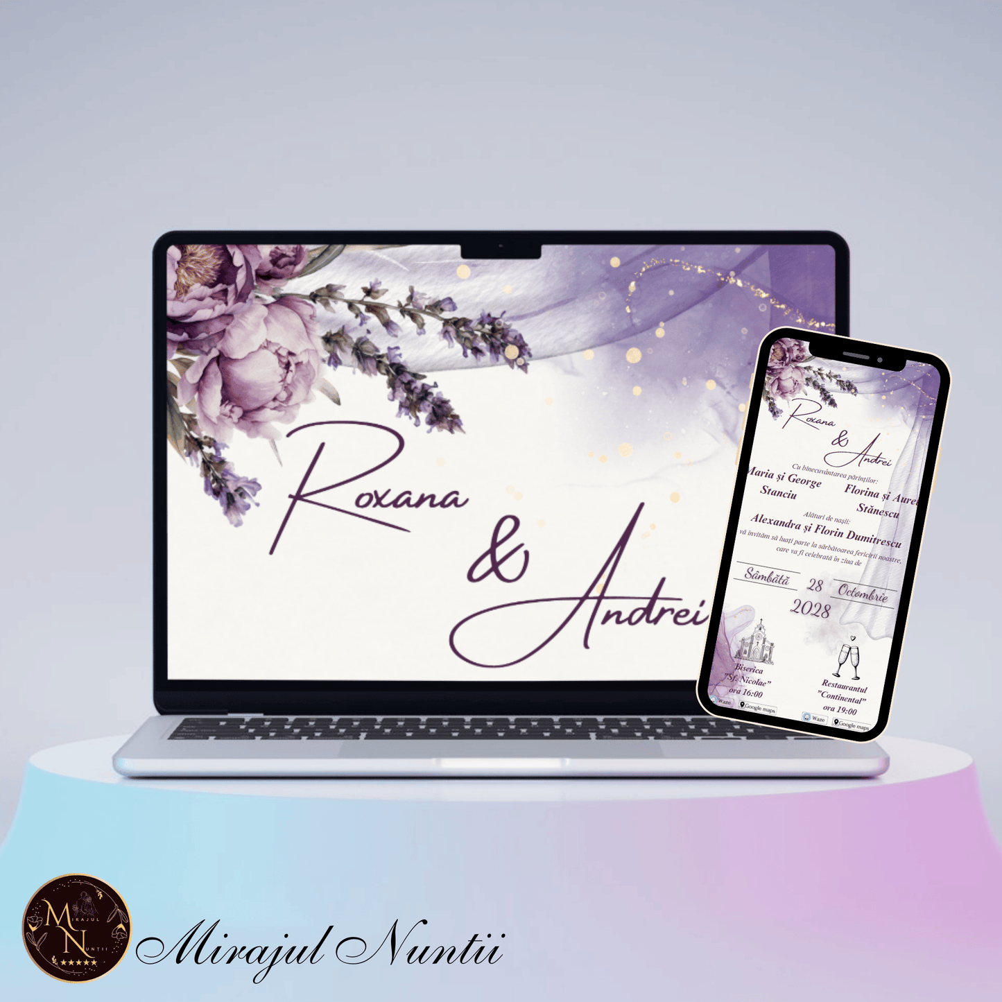 Invitatie On-Line Nunta cod CV.27