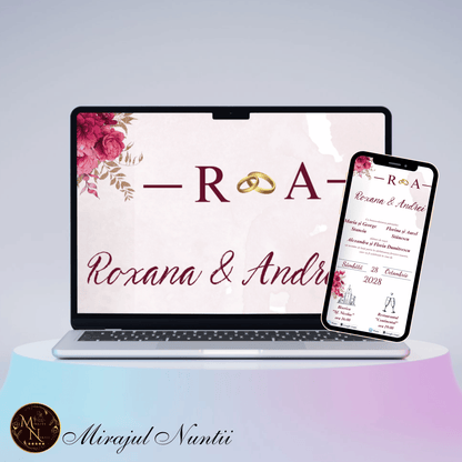 Invitatie On-Line Nunta cod CV.28