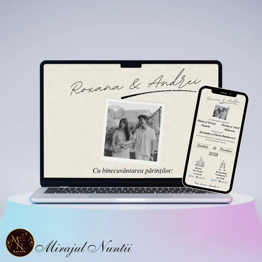 Invitatie On-Line Nunta cod CV.4 - MirajulNuntii.ro