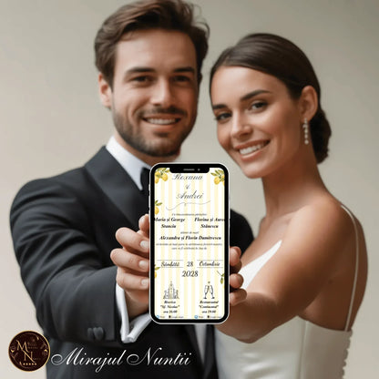 Invitatie On-Line Nuntă cod CV.21 - MirajulNuntii.ro