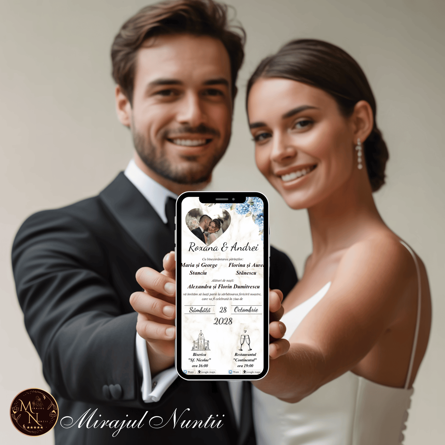 Invitatie On-Line Nunta cod CV.26