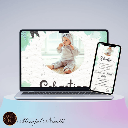 Invitatie On-Line Botez cod CB.10