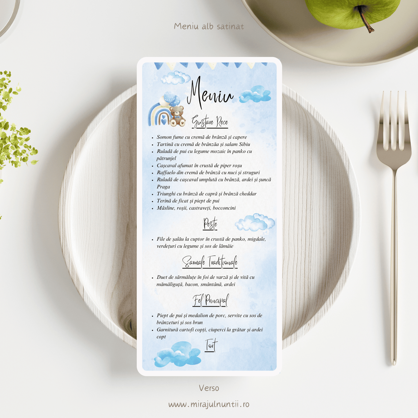 Meniu individual cod Magnific B12-20012