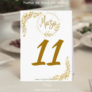 Numar de masa cod Magnific C.13 - MirajulNuntii.ro