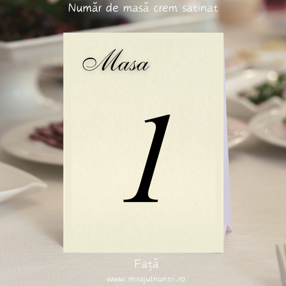 Numere de masă cu grafică personalizată NUNTĂ