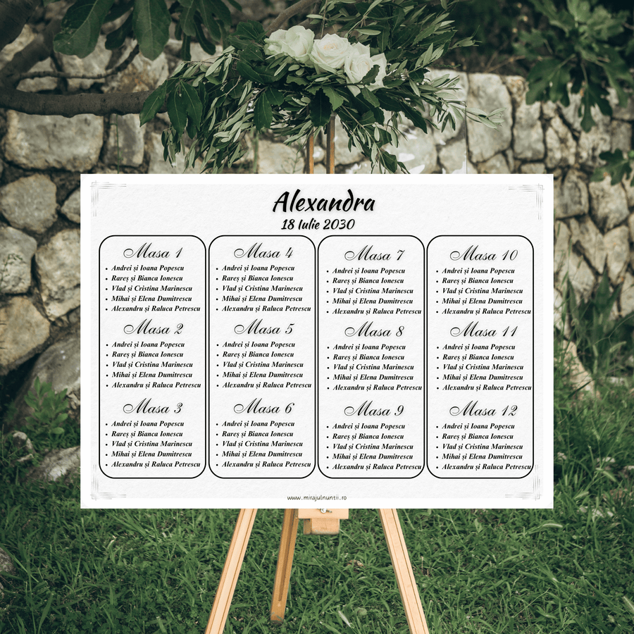 Listă invitați - Opis, cod Miraj-9001