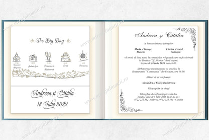 Invitatie NUNTA Digitala - cod 5047 - MirajulNuntii.ro