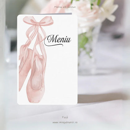 Meniu nunta pliat tip carte cod Magnific C.37 - 10037