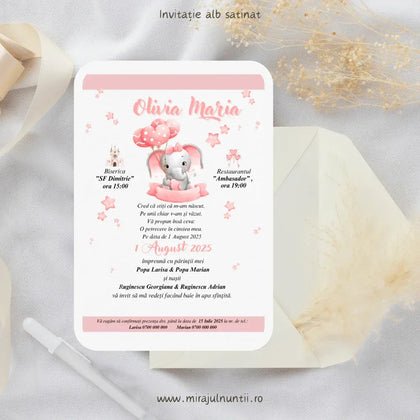 Invitație de botez cod Magnific B.13-20013