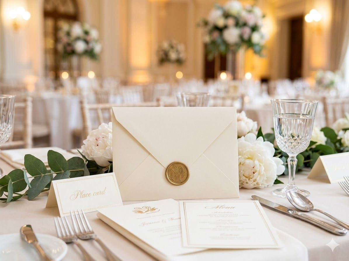 Set 50 buc Sigilii Ceară Lebede Ceară Naturală Auriu Invitații Nuntă Botez SIG-LEB-50