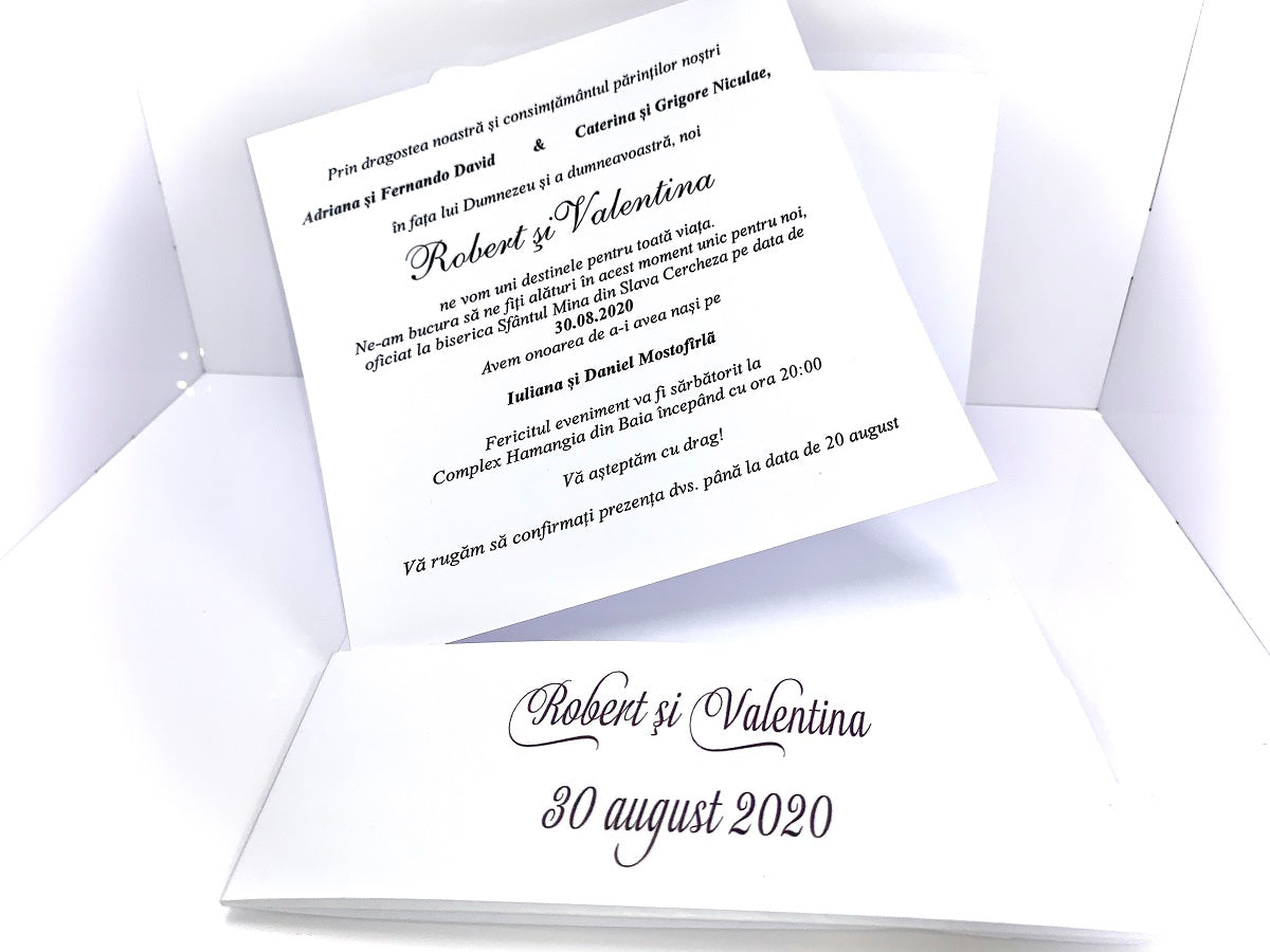 Invitatii nunta cod Miraj-2021 - Mirajul Nuntii