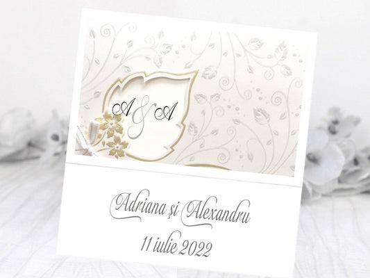 Invitatii nunta cod Miraj-20201 - Mirajul Nuntii