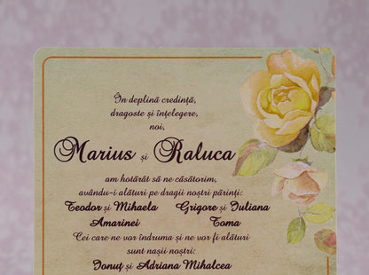 Invitatii nunta cod Polen-22103 - Mirajul Nuntii