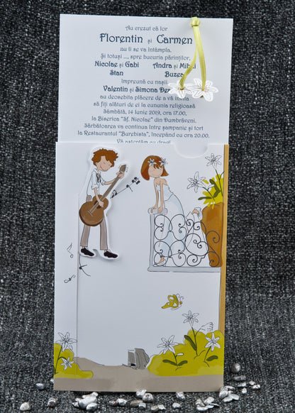 Invitatii nunta cod Stylish - 1051 - Mirajul Nuntii