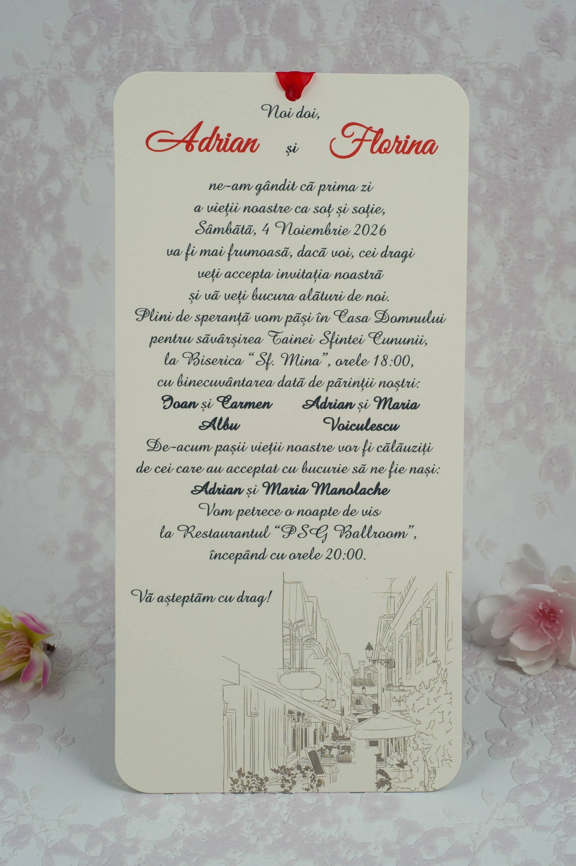 Invitatii nunta cod Stylish - 2181 - Mirajul Nuntii