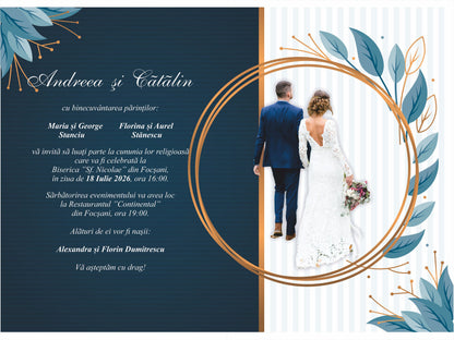 Invitatie NUNTA Digitala - cod 5013 - Mirajul Nuntii