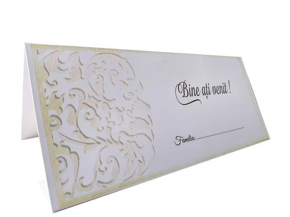 Plic de bani nunta cod "Miraj 5720 carton alb" - Mirajul Nuntii