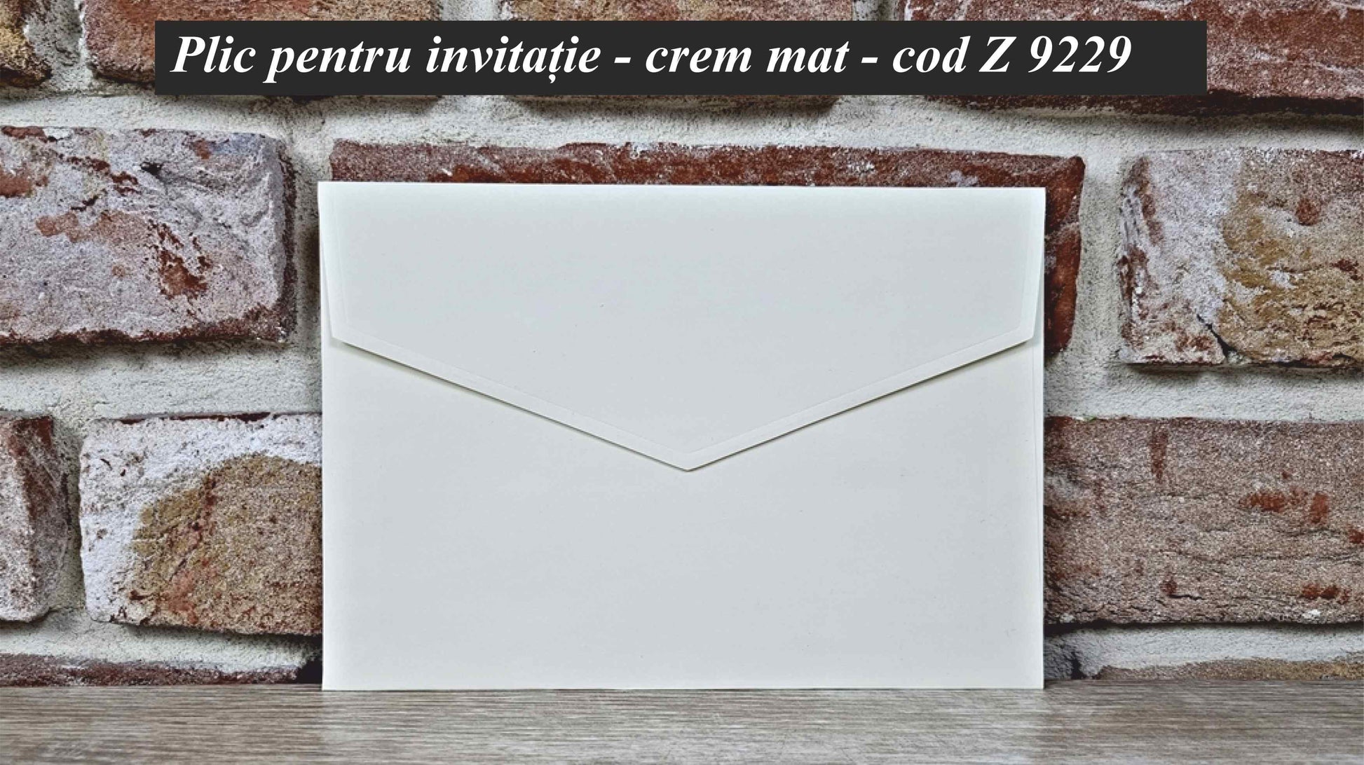 Plic Invitatie De Nunta - z9229 Crem Mat - Mirajul Nuntii