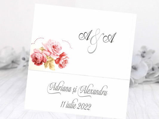 Invitatii nunta cod Miraj-2040 - Mirajul Nuntii